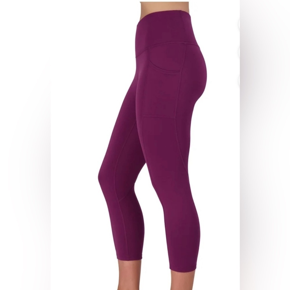 Reebok Women's HR Everyday Capri Legging 20" Inseam, Side Pockets, Small